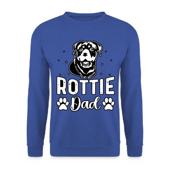 Papa Rottie - Sweat-shirt Unisexe - bleu royal - Devant - Alina (178cm) & Michal (187cm)