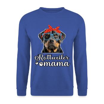 Rottweiler Mama - Unisex Sweatshirt - royal blue - Front - Alina (178cm) & Michal (187cm)