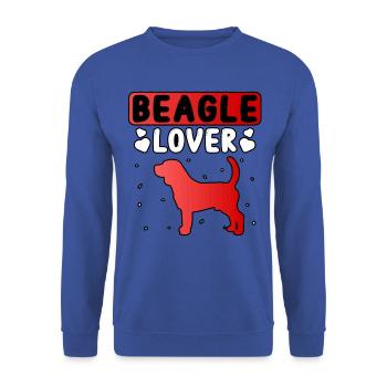 Beagle lover - Unisex Sweatshirt - royal blue - Front - Alina (178cm) & Michal (187cm)