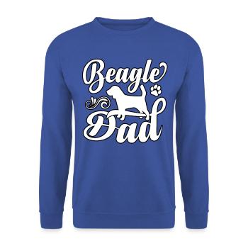 Beagle dad - Unisex Sweatshirt - royal blue - Front - Alina (178cm) & Michal (187cm)
