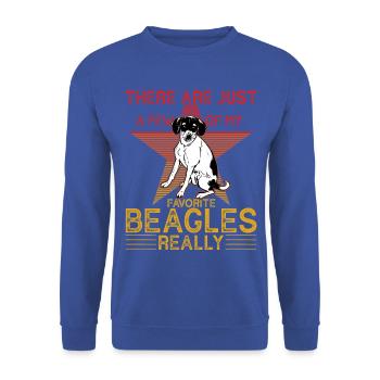 Il n’y a vraiment que quelques-uns de mes Beagls - Sweat-shirt Unisexe - bleu royal - Devant - Alina (178cm) & Michal (187cm)