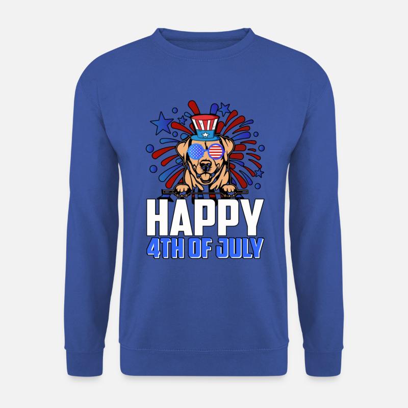 HAPPY 4TH OF JULY - Unisex Pullover - Royalblau
