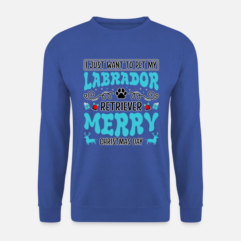 Labrador Christmas Weihnachten - Unisex Pullover - Royalblau