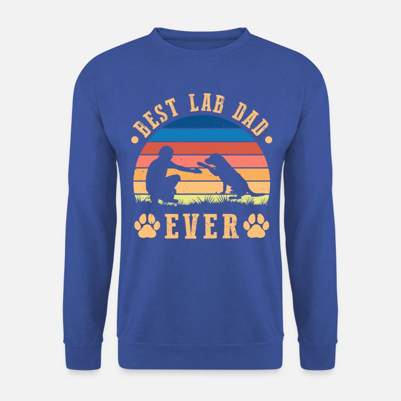 Best lab dad ever - Unisex Pullover - Royalblau