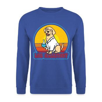 Labrador Lab Assistant - Unisex Sweatshirt - royal blue - Front - Alina (178cm) & Michal (187cm)