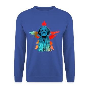 Rétro havanais - Sweat-shirt Unisexe - bleu royal - Devant - Alina (178cm) & Michal (187cm)