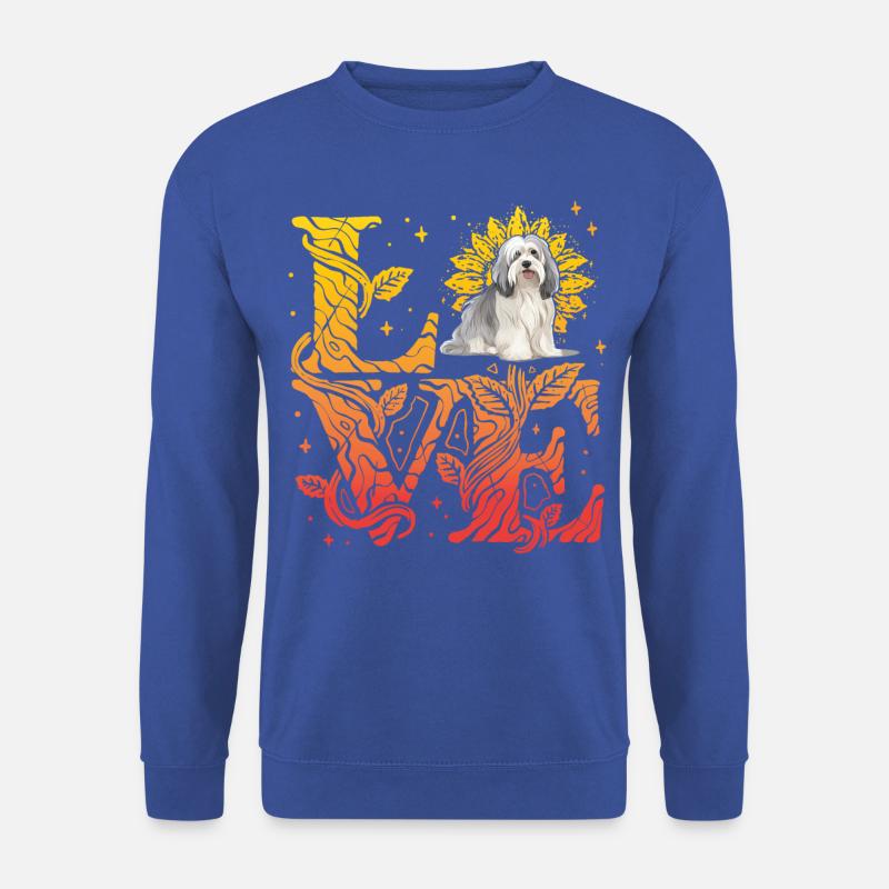 Havaneser Hund Love - Unisex Pullover - Royalblau
