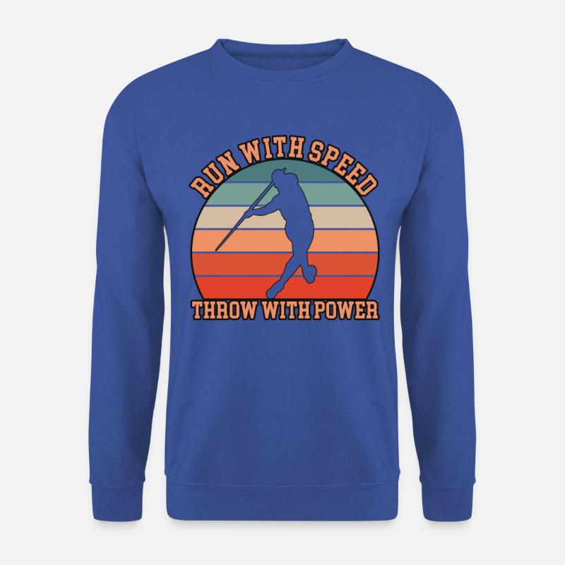 Speerwerfer Design - Unisex Pullover - Royalblau