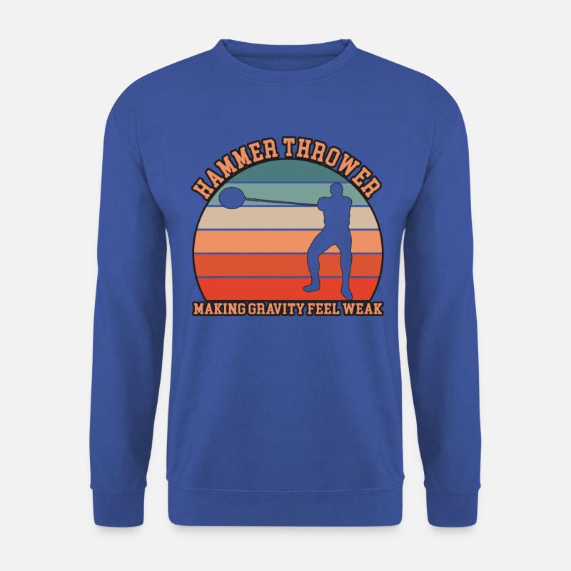 Hammerwerfer Design - Unisex Pullover - Royalblau