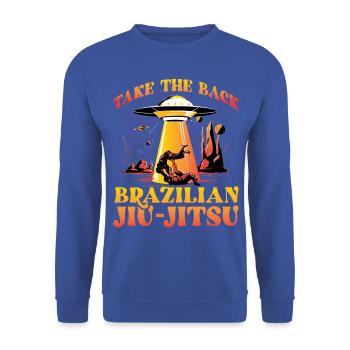 Reprenez le Jiu-Jitsu Brésilien - Sweat-shirt Unisexe - bleu royal - Devant - Alina (178cm) & Michal (187cm)