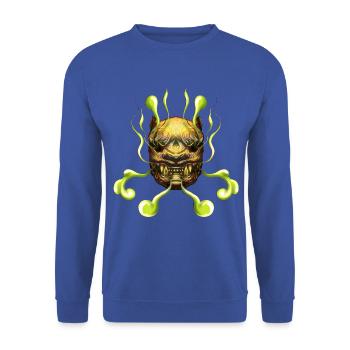 Tiger - Unisex Sweatshirt - royal blue - Front - Alina (178cm) & Michal (187cm)
