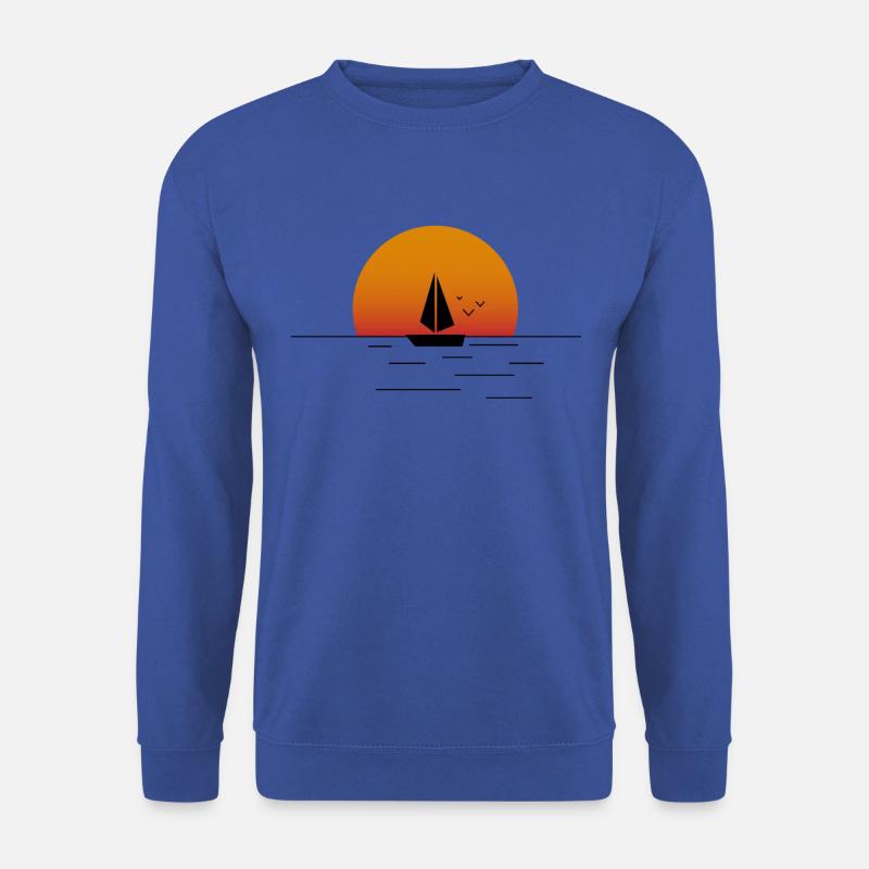 Segelboot am Meer - Unisex Pullover - Royalblau