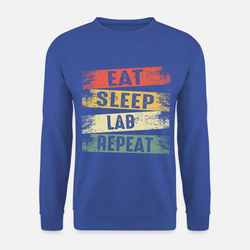 Eat sleep lab repeat - Unisex Pullover - Royalblau