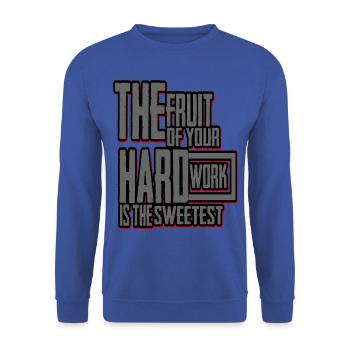Motivez-vous. - Sweat-shirt Unisexe - bleu royal - Devant - Alina (178cm) & Michal (187cm)