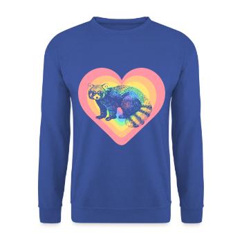 Roter Panda - Unisex Pullover - Royalblau - Vorne - Alina (178cm) & Michal (187cm)