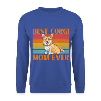 Meilleure maman Corgi de tous les temps - Sweat-shirt Unisexe - bleu royal - Devant - Alina (178cm) & Michal (187cm)