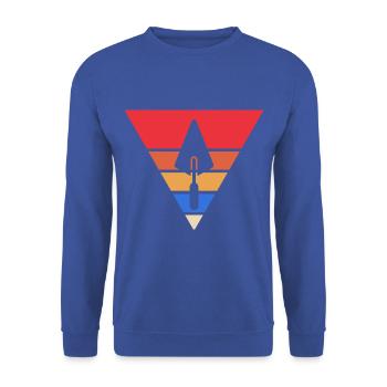 Maurer Kelle Retro - Unisex Pullover - Royalblau - Vorne - Alina (178cm) & Michal (187cm)