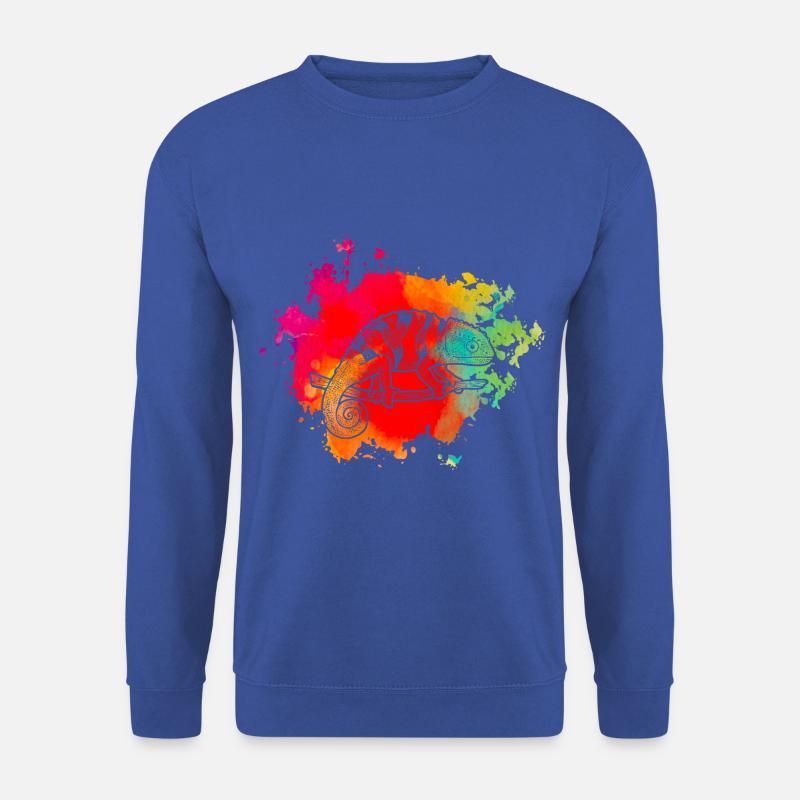 Chamäleon Retro - Unisex Pullover - Royalblau
