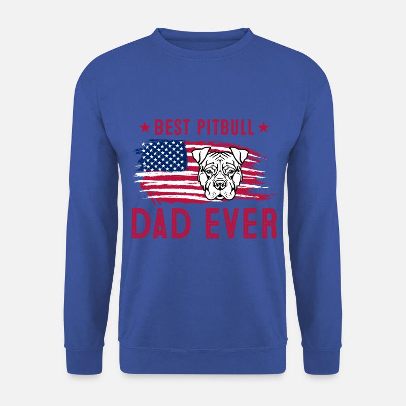 Best pitbull dad ever - Unisex Sweatshirt - royal blue