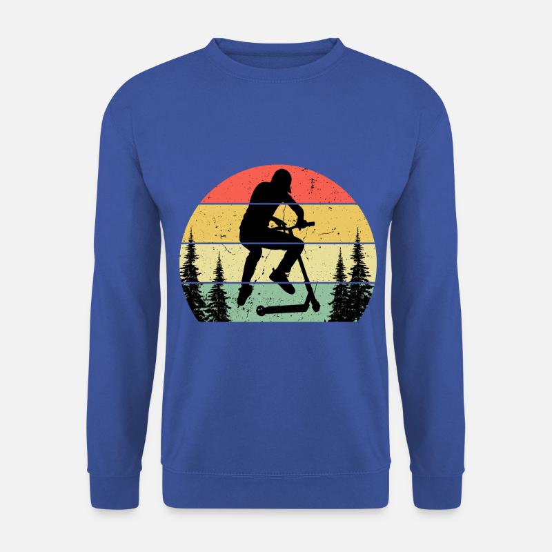 Retro Soleil Cascadeur Cascadeur scooter - Sweat-shirt Unisexe - bleu royal