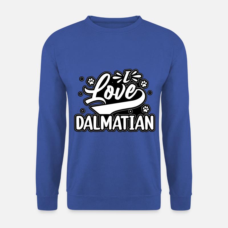 I love dalmatian - Unisex Pullover - Royalblau