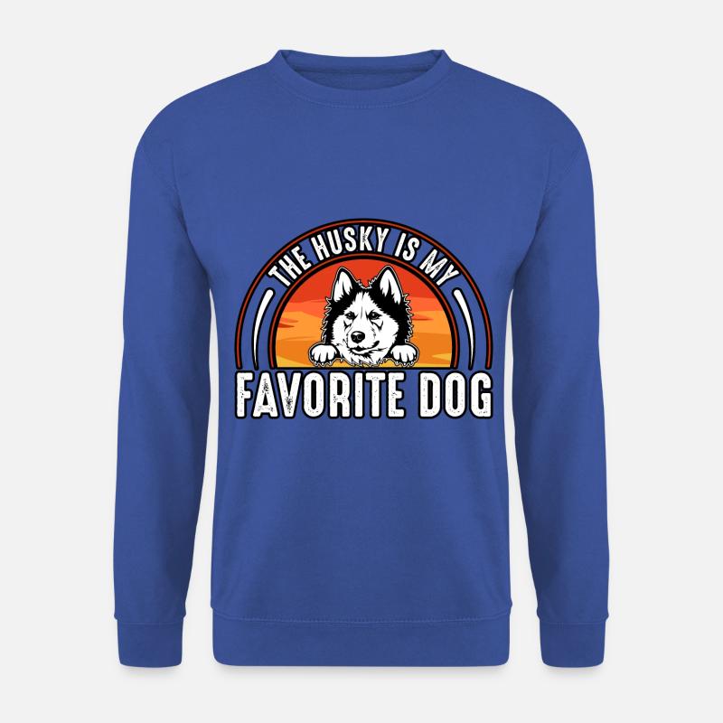 The husky is my favorite dog - Unisex Pullover - Royalblau