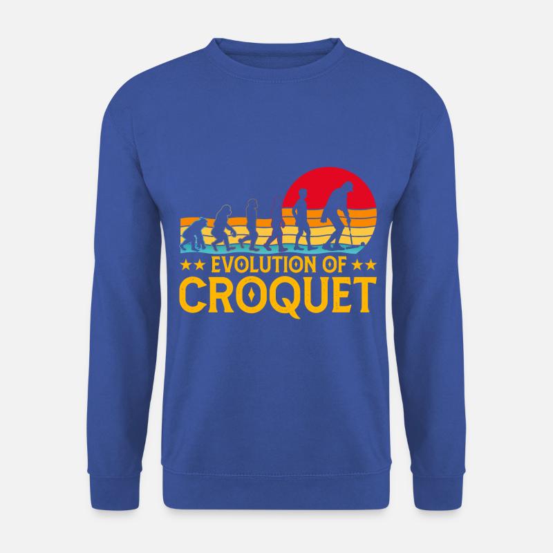Evolution of Croquet - Unisex Pullover - Royalblau