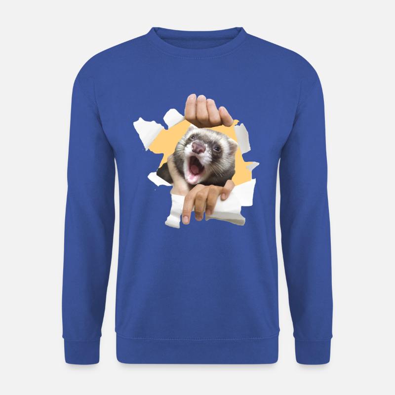 Ein Frettchen zu Hause - Unisex Pullover - Royalblau