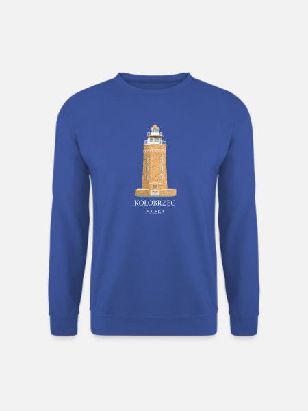 Leuchtturm Kolberg, Polen handgezeichnet - Unisex Pullover - Royalblau
