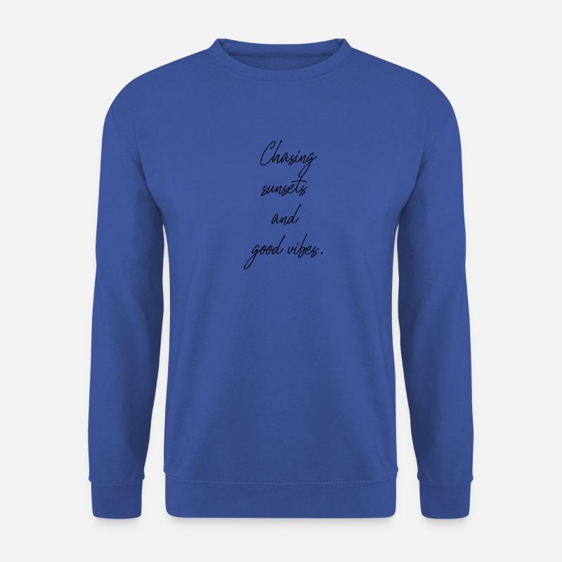 Chasing sunsets - Unisex Pullover - Royalblau