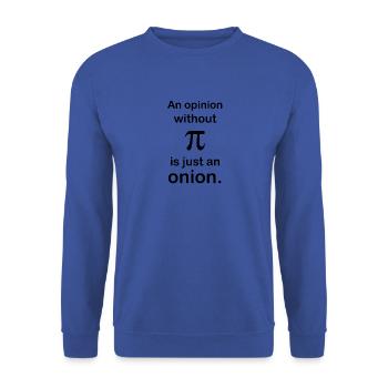 Math joke design - Unisex Sweatshirt - royal blue - Front - Alina (178cm) & Michal (187cm)
