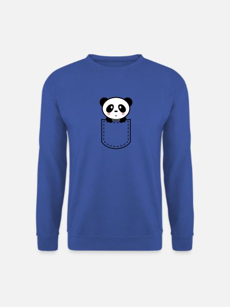 panda in a pocket - Unisex Sweatshirt - royal blue