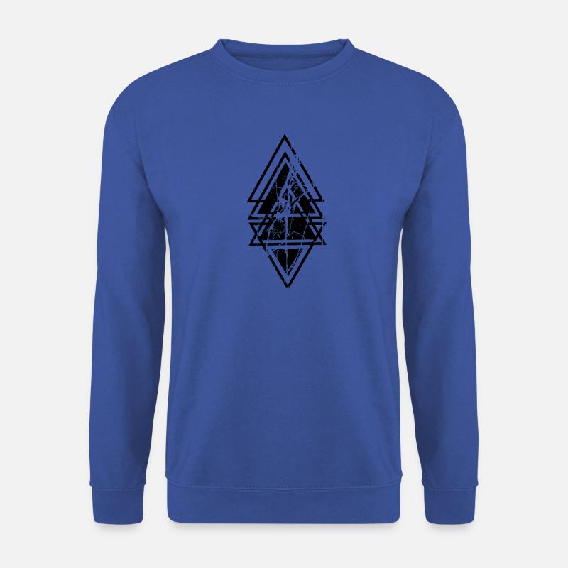 triangle black - Unisex Sweatshirt - royal blue