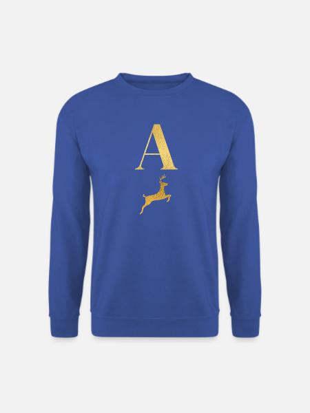 Brief an einen goldenen Hirsch - Geschenkidee - Unisex Pullover - Royalblau