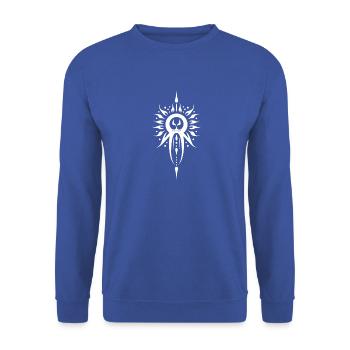 Santeria Culture of Cuba's Spiritual Expression - Unisex Sweatshirt - royal blue - Front - Alina (178cm) & Michal (187cm)