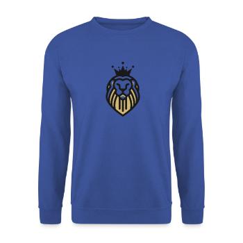 NWCMR Animals - Unisex Pullover - Royalblau - Vorne - Alina (178cm) & Michal (187cm)