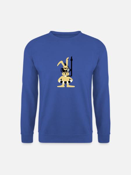 Diver bunny (3c) - Unisex Sweatshirt - royal blue