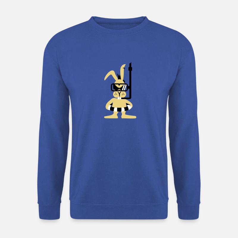 Diver bunny (3c) - Unisex Pullover - Royalblau
