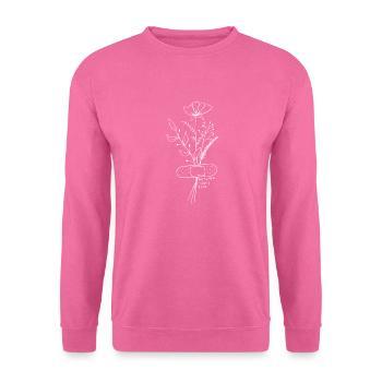 Healing Takes Time | Minimalist Floral Quote - Unisex Sweatshirt - pink - Front