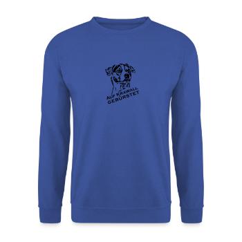 Parson Terrier - Unisex Pullover - Royalblau - Vorne - Alina (178cm) & Michal (187cm)