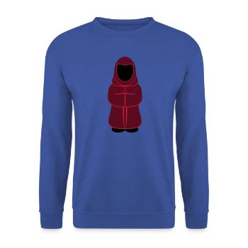 Magier - Unisex Pullover - Royalblau - Vorne - Alina (178cm) & Michal (187cm)