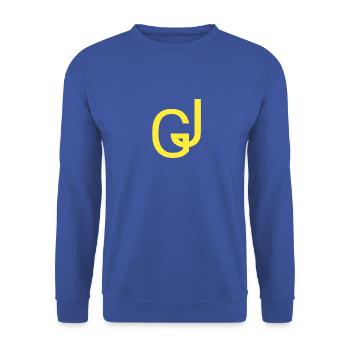 GJ Gilet Jaune Soutien - Sweat-shirt Unisexe - bleu royal - Devant - Alina (178cm) & Michal (187cm)