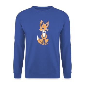 Schakal - Unisex Pullover - Royalblau - Vorne - Alina (178cm) & Michal (187cm)