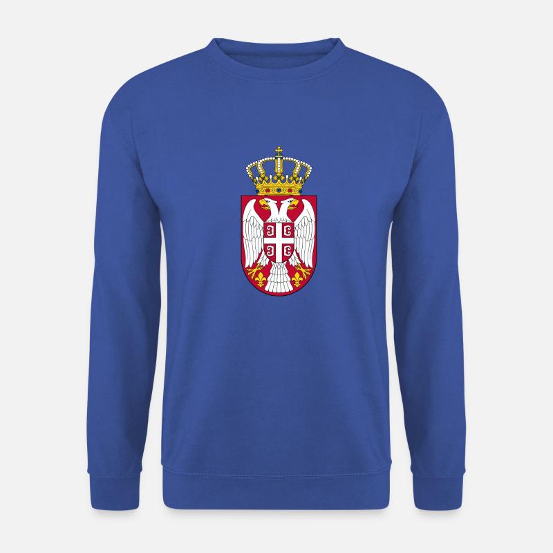 Serbien Wappen - Unisex Pullover - Royalblau