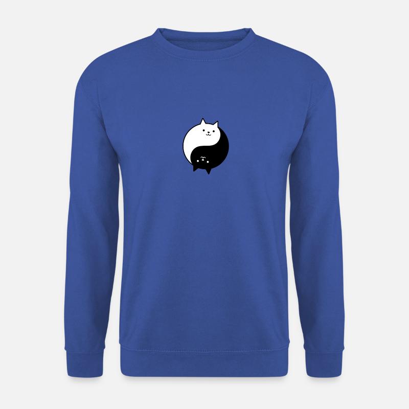 Yin und Yang Katze - Unisex Pullover - Royalblau