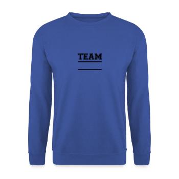 ÉQUIPE - Sweat-shirt Unisexe - bleu royal - Devant - Alina (178cm) & Michal (187cm)