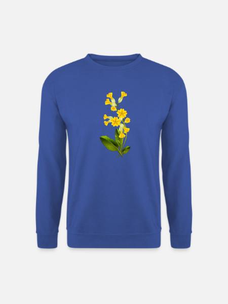 Schlüsselblume mit leuchtenden Blüten im Frühling - Unisex Pullover - Royalblau