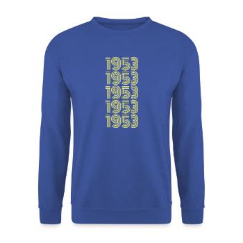Sport 1953 - Unisex Pullover - Royalblau - Vorne - Alina (178cm) & Michal (187cm)