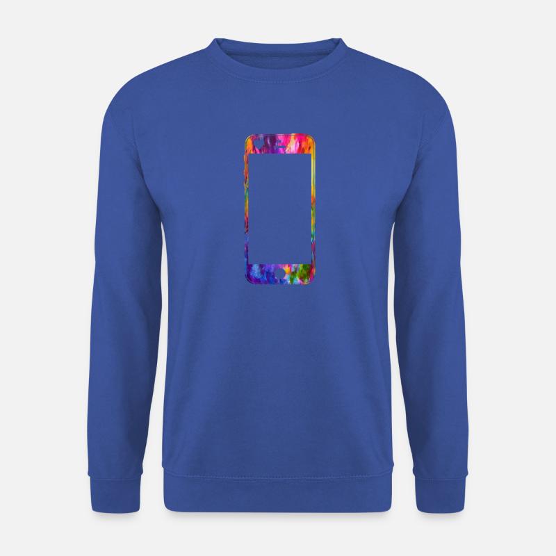 Handy mit Herz - Unisex Pullover - Royalblau