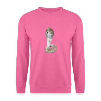 Polyart Cobra - Sweat-shirt Unisexe - rose - Devant